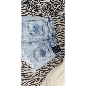 NWT  Fashion Nova high rise denim shorts